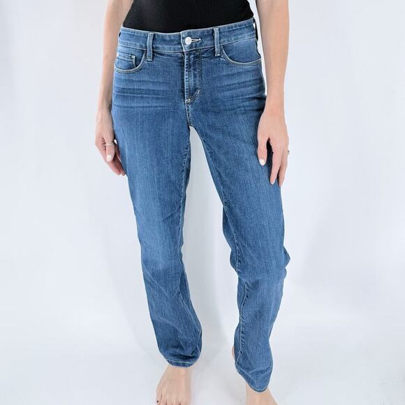 Not Your Daughter's Jeans Denim - NYDJ Not Your Daughter's Jeans Straight Leg Medium Wash Denim Jeans Size 4